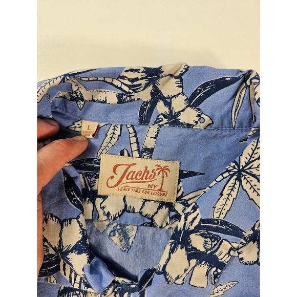 Jachs new York size large hawaiin themed button up men's - Picture 5 of 8